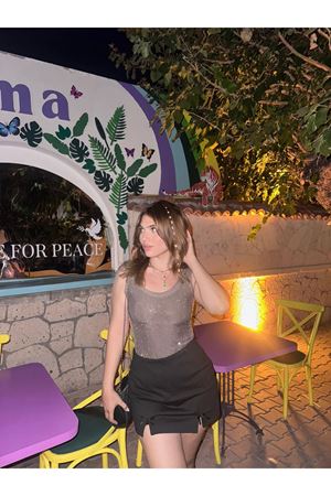 Taşlı Transparan Zıbın Body -Kahverengi