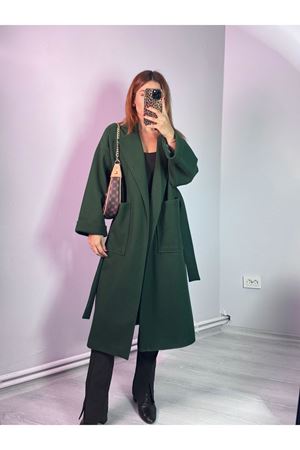 Kuşaklı Kaşe Kaban - Zümrüt