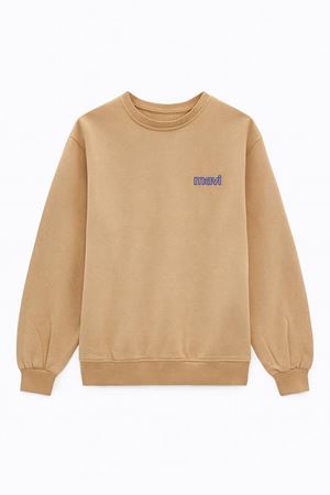 3 iplik Sweatshirt -Kahverengi