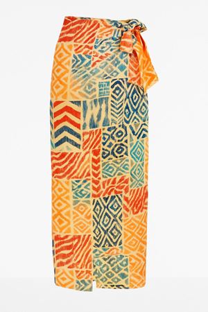 Etnik Desenli Anvelop Etek