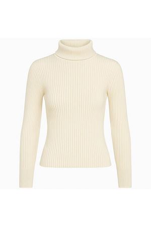 Boğazlı Triko Body -Krem