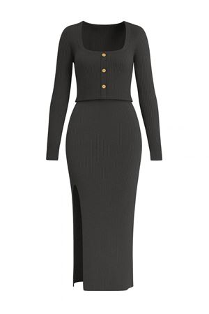 Triko Elbiseli Takım -Antrasit