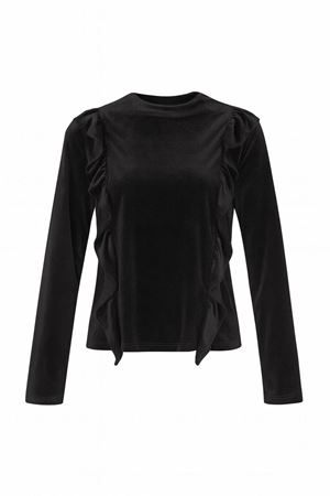 Kadife Bluz -Siyah