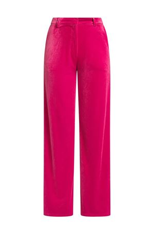 Kemerli Kadife Pantolon -Pembe