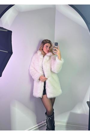 montana uzun kürk -beyaz