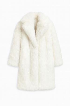 montana uzun kürk -beyaz