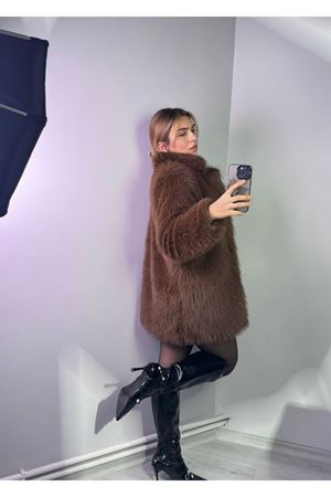 montana uzun kürk -kahverengi