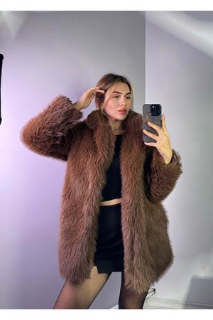 montana uzun kürk -kahverengi