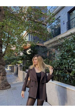 Orta Boy Trençkot -kahverengi