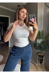 V Yaka Buzz Body - Beyaz