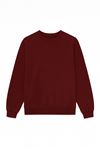 Bisiklet Yaka Garson Boy Sweat -Bordo